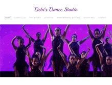 Tablet Screenshot of debisdancestudio.com